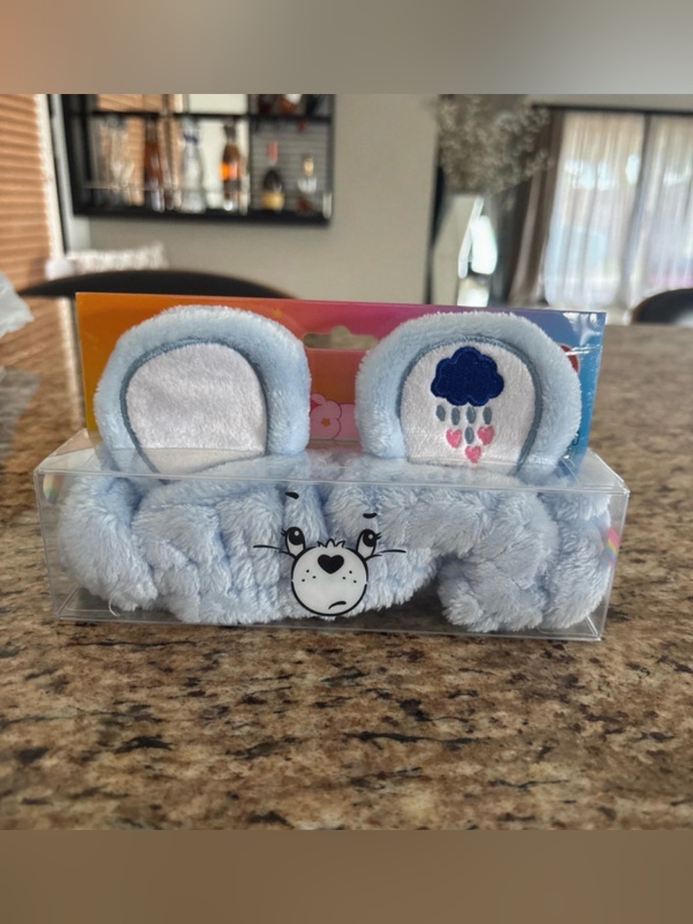 Care Bears Light Blue Plush Ear Headband with Cloud and Hearts